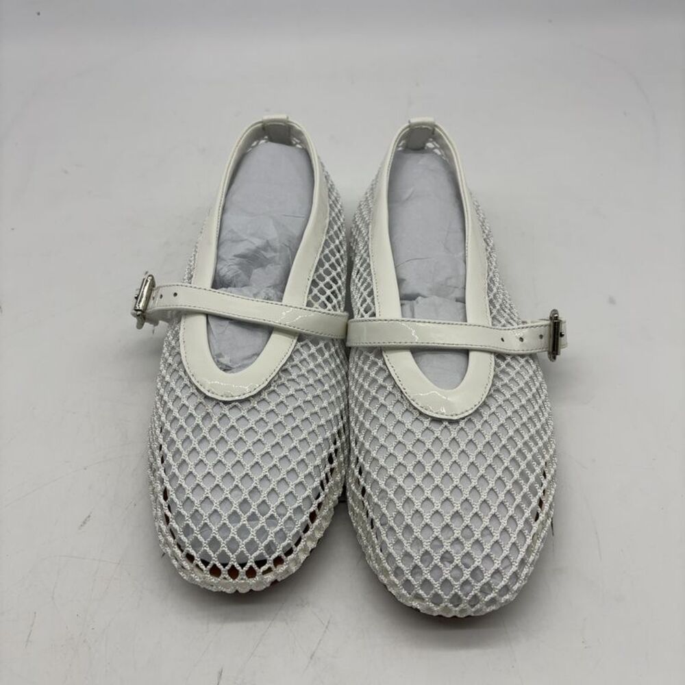 Alaia White Ballet Flats